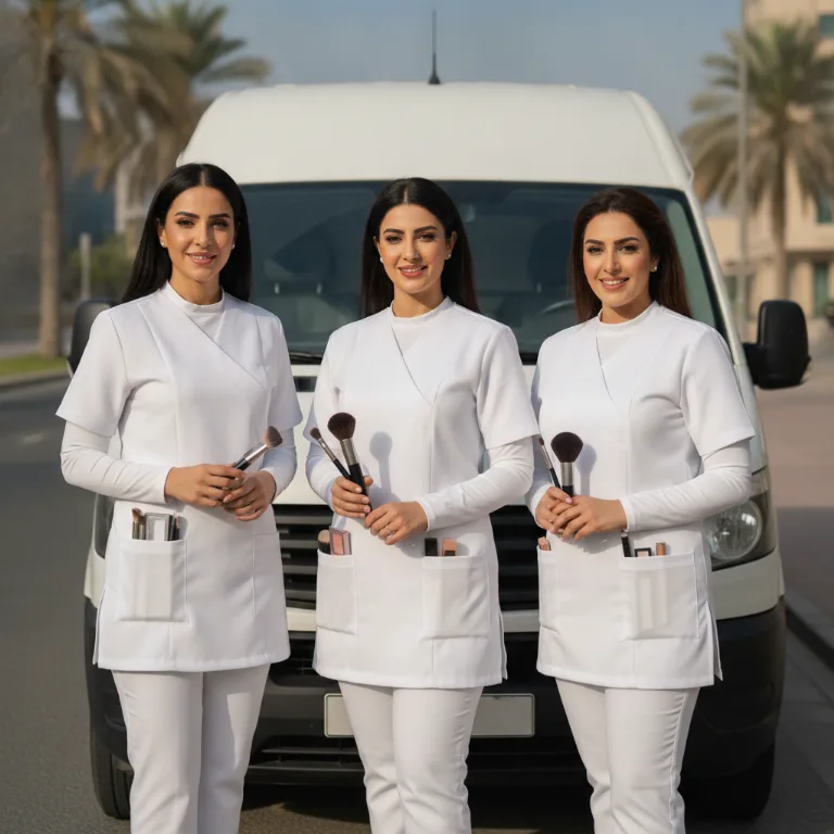 مكياج عروس فريق في جبل علي